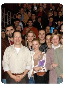 Dr. Stephen Schuitevoerder with community group